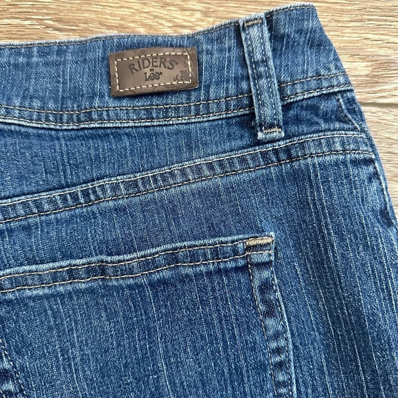 Riders Lee Blue Jeans VTG medium wash straight  leg 14P EUC - Picture 4 of 9